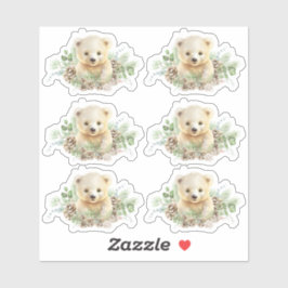 Schattigee Polar Beer Cub Custom-Cut Vinyl Sticker