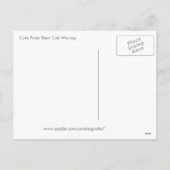 Schattigee Polar Beer Cub Waving Feestdagenkaart (Achterkant)