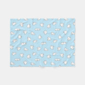 Schattigee Polar Beer Cubs - Icy Blue - Fleece Deken (Voorkant (Horizontaal))