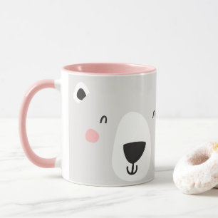 Schattigee Polar beer gepersonaliseerde kinderen Mok
