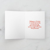 Schattigee Polar Beer Kerst Feestelijke Vakantie Kaart (Binnen)