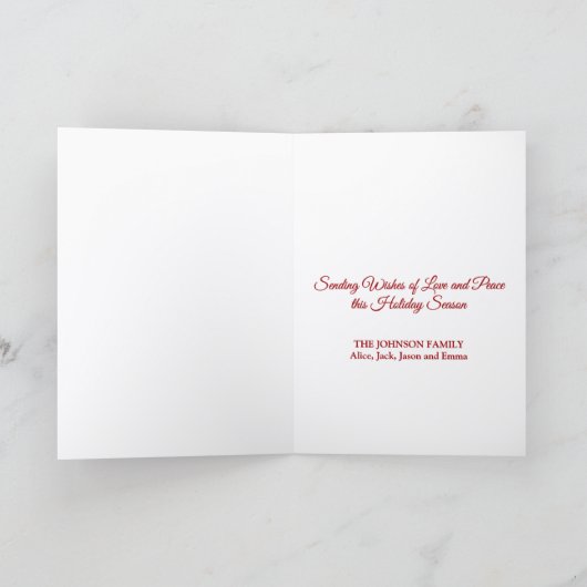 Schattigee Polar Beer kerst Kaart (Binnen)