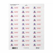 Schattigee Polar beer vakantie aangepaste labels (Full Sheet)
