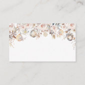 Schattigee Polar Beer Winter Baby shower Luier Raf Informatiekaartje (Achterkant)