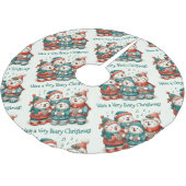 Schattigee Polar Beren Sing Have a Very Beary Chri Kerstboom Rok (Gekanteld)