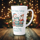 Schattigee Polar Beren Sing Have a Very Beary Chri Latte Mok