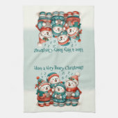 Schattigee Polar Beren Sing Have a Very Beary Chri Theedoek (Verticaal)