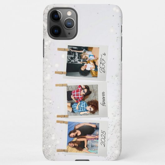 Schattigee Polaroid Snaps Fotocollage Vrienden BFF iPhone Hoesje (Achterkant)