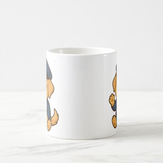 Schattigee Politie Golden Retriever Mok. Drinkglaz Koffiemok (Center)