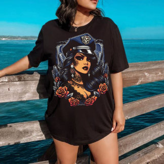 Schattigee politieagente t-shirt