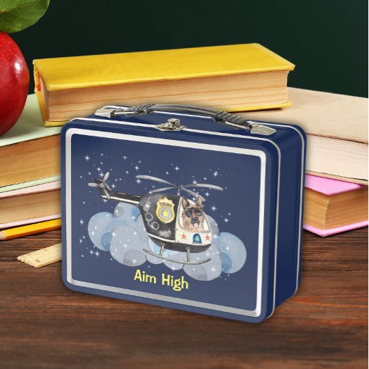 Schattigee politiehond in helikopter