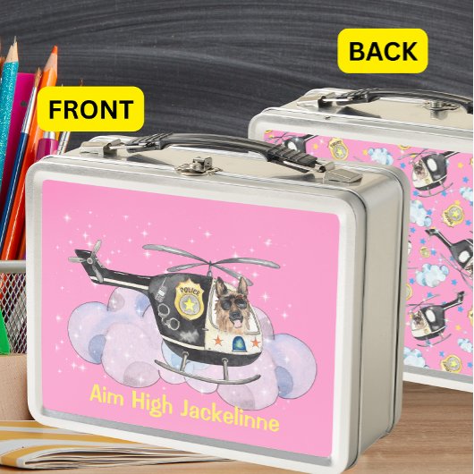 Schattigee politiehond K9-Unit op helikopter