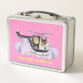 Schattigee politiehond K9-Unit op helikopter (Voorkant)