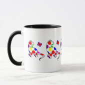 Schattigee Polka Dot Dinosaur Mok (Links)