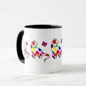 Schattigee Polka Dot Dinosaur Mok (Voorkant links)