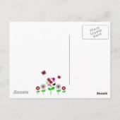 Schattigee Polka Dot Flowers Briefkaart (Achterkant)
