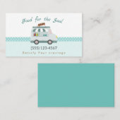 Schattigee Polka Dot Food Truck Visitekaartje (Voorkant / Achterkant)