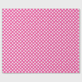 Schattigee Polka Dot Naadloos Patroon op Roze Acht Cadeaupapier (Vlak)