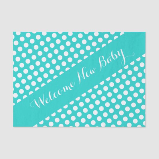 Schattigee polka dot patroon tissuepapier (Voorkant)