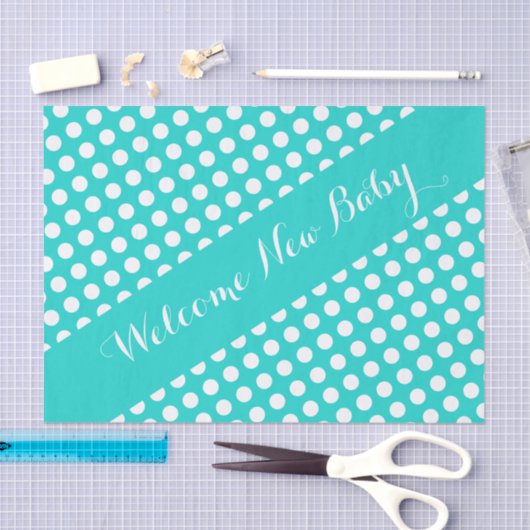 Schattigee polka dot patroon tissuepapier (Craft)