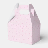 Schattigee Polka Dot Pattern Roze Verjaardag Party Bedankdoosjes (Achterkant)
