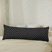 Schattigee polka dot zwart-wit elegant lichaamskussen