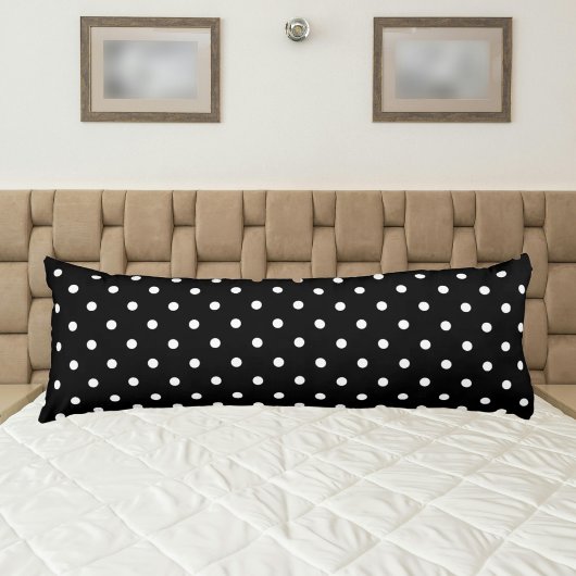 Schattigee polka dot zwart-wit elegant lichaamskussen