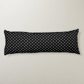 Schattigee polka dot zwart-wit elegant lichaamskussen (Achterkant)