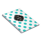 Schattigee Polka Dots Patroon Mijn sappige leven Notitieboek (Rechterzijde)