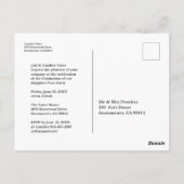 Schattigee Polka Dots Pre-K Afstudeerder 3 foto's Briefkaart (Achterkant)