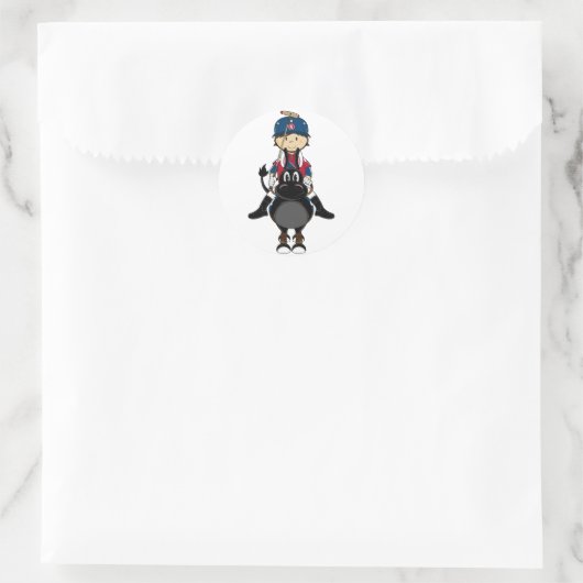 Schattigee Polo Player Sticker (Tas)