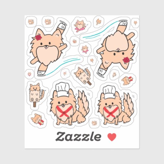 Schattigee POM Assorted Sticker (Vel)