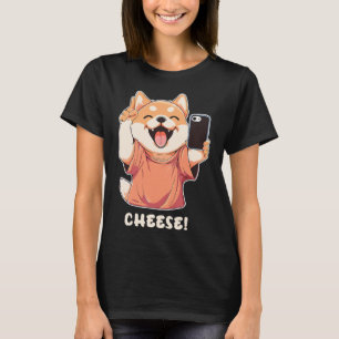 Schattigee Pommerse Hond Die Een Fotokaas Neemt T-shirt