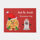 Schattigee Pommerse Kerstman Deurmat (Voorkant)