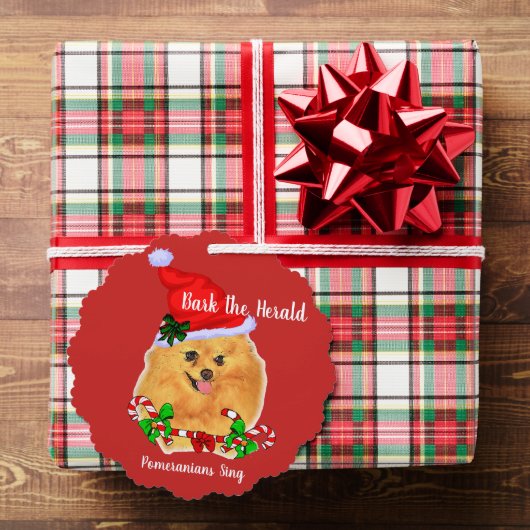 Schattigee Pommerse Kerstman Ornament Kaart (Insitu (Geschenk))