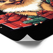 Schattigee Pommerse Kerstmuts Grappige Kerstgedich Poster (Hoek)