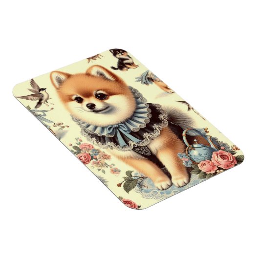 Schattigee Pommerse schilderkunst Magneet (Rechterzijde)