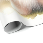 Schattigee Pommerse waterverf illustratie Cadeaupapier (Rol Hoek)