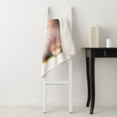 Schattigee Pommerse waterverf illustratie Sherpa Deken (In situ)