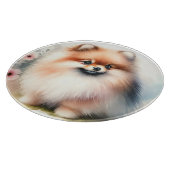 Schattigee Pommerse waterverf illustratie Snijplank (Hoek)