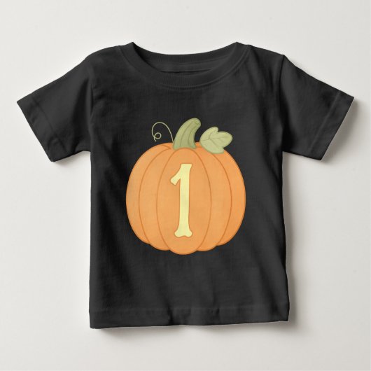 Schattigee pompoen 1e verjaardag Shirt | Herfst He (Voorkant)
