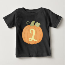 Schattigee pompoen 2e verjaardag Shirt | Herfst He