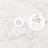 Schattigee Pompoen Baby Meisje Douche Tafel Confet Confetti (Achterkanten)