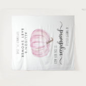 Schattigee pompoen baby meisje douche welkom wandkleed (Voorkant (horizontaal))