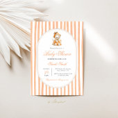 Schattigee pompoen Baby shower meisje Kaart