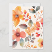 Schattigee pompoen Baby shower uitnodiging, BEWERK Kaart (Achterkant)