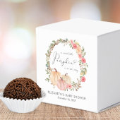 Schattigee pompoen bloemenbaby meisje douche dank  bedankdoosjes