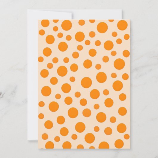 Schattigee pompoen Boo Halloween Bash Invitation Kaart (Achterkant)