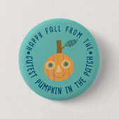 Schattigee pompoen Button (Voorkant)