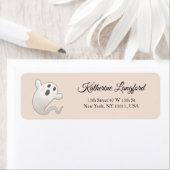 Schattigee pompoen genderneutraal Halloween Baby s Etiket (Insitu)